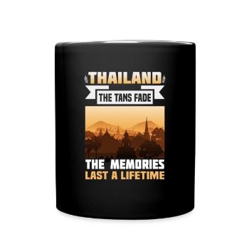 Thaïlande Beach Holiday by the Sea Design Beach Motif - Mug uni - noir - Devant