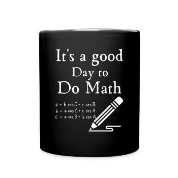 La rentrée scolaire c’est une bonne journée pour faire des cours de mathématiques - Mug uni - noir - Devant