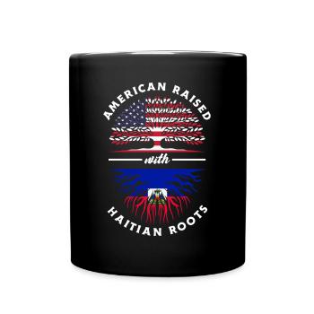 Proud Haitian Haiti Flag - Full Colour Mug - black - Front