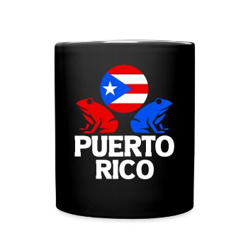 National Animal Puerto Rico Puerto Rican Boricua - Full Colour Mug - black - Front