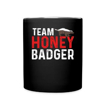 Roter Honigdachs Des Teams - Tasse einfarbig - Schwarz - Vorne