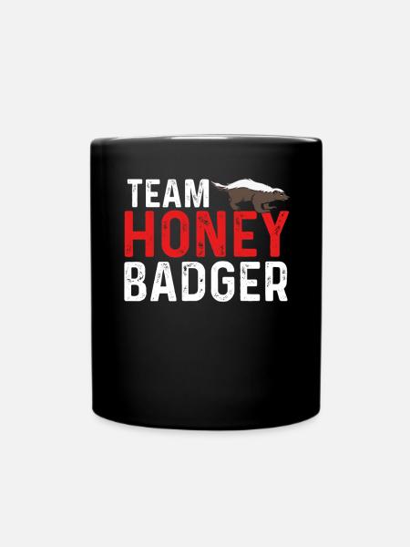 Roter Honigdachs Des Teams - Tasse einfarbig - Schwarz