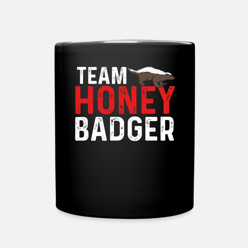 Roter Honigdachs Des Teams - Tasse einfarbig - Schwarz