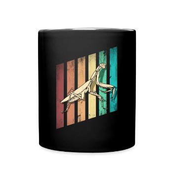 Insect Bug Collector Praying Mantis Silhouette - Tasse einfarbig - Schwarz - Vorne