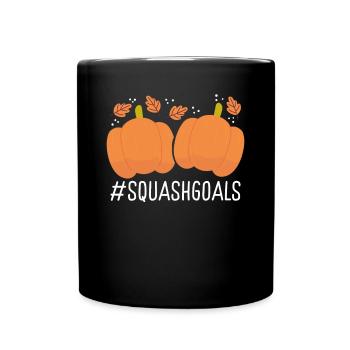 Pumpkin for Thanksgiving - Full Colour Mug - black - Front