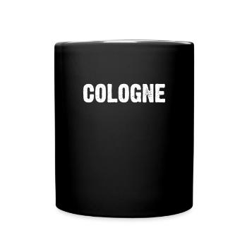Cologne - Tasse einfarbig - Schwarz - Vorne