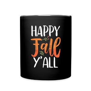 Happy Autumn to you all - Full Colour Mug - black - Front