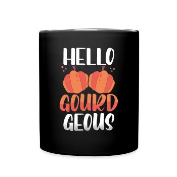 Hello Pumpkin Geous - Full Colour Mug - black - Front