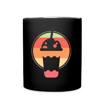 Bubble Tea Boba Tea Lover - Full Colour Mug - black - Front