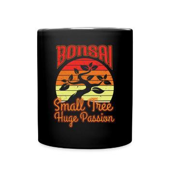 Bonsai Small Tree Huge Passion - Full Colour Mug - black - Front
