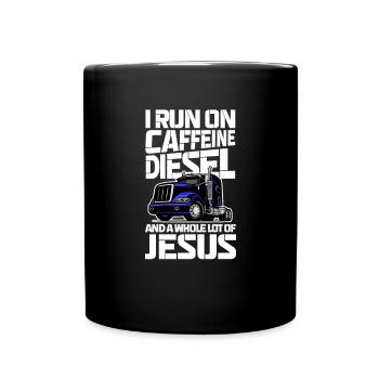 Diesel Auto Tuning Gasoline Vehicle Gift - Full Colour Mug - black - Front
