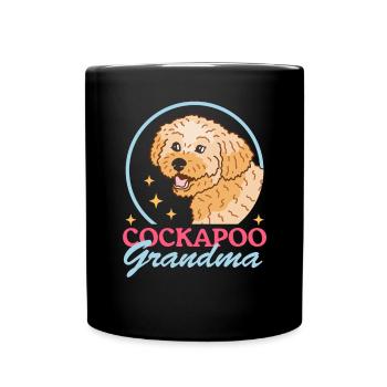Cockapoo Grandma Hunde Hundebesitzer Geschenk - Tasse einfarbig - Schwarz - Vorne