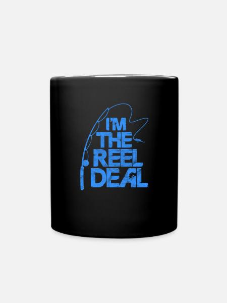 Angler - Tasse einfarbig - Schwarz