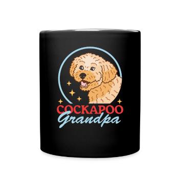 Cockapoo Grandpa Hunde Hundebesitzer Geschenk - Tasse einfarbig - Schwarz - Vorne