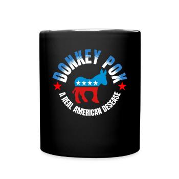 La variole de l’âne La maladie qui détruit l’Amérique Drôle - Mug uni - noir - Devant