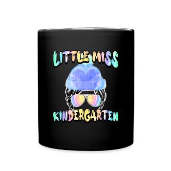 Chemise de la rentrée scolaire Little Miss Kindergarten - Mug uni - noir - Devant