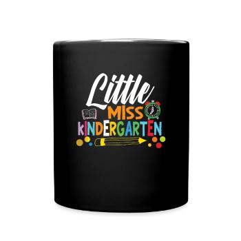 Chemise de la rentrée scolaire Little Miss Kindergarten - Mug uni - noir - Devant