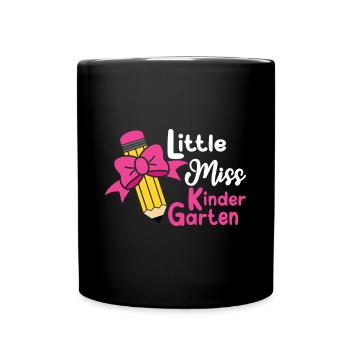 Chemise de la rentrée scolaire Little Miss Kindergarten - Mug uni - noir - Devant