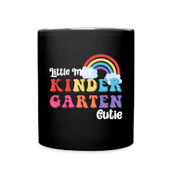Chemise de la rentrée scolaire Little Miss Kindergarten - Mug uni - noir - Devant