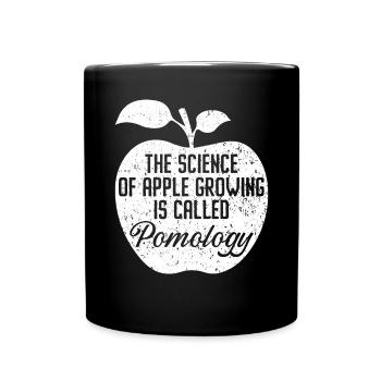 La science de la culture de la pomme s’appelle la pomologie - Mug uni - noir - Devant
