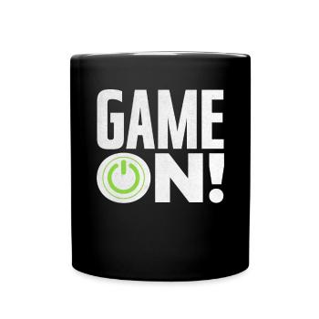 Jeu de joueur sur cadeau - Mug uni - noir - Devant