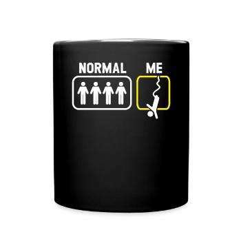 Bungee-Jumping-Nervenkitzel Sucher Bungee-Jumper - Tasse einfarbig - Schwarz - Vorne