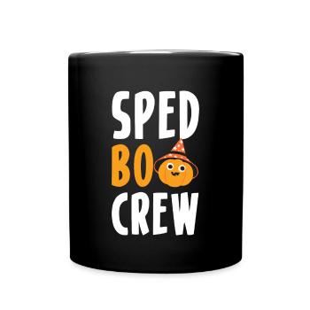 Sped Boo Crew Shirt Geschenk Halloween - Tasse einfarbig - Schwarz - Vorne