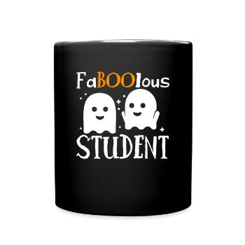 FaBOOlous Student T-Shirt Cadeau - Mug uni - noir - Devant