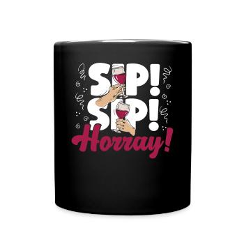 Dégustation de vin de sommelier - Mug uni - noir - Devant