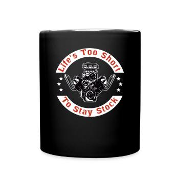 Muscel Car V8 Turbocompresseur Tuning Voiture de course - Mug uni - noir - Devant