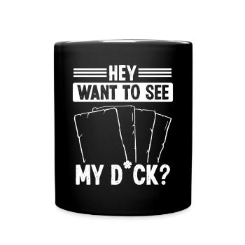 Collection de jeux de cartes à collectionner Je veux voir mon deck - Mug uni - noir - Devant