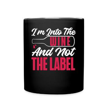 Dégustation de vin de sommelier - Mug uni - noir - Devant
