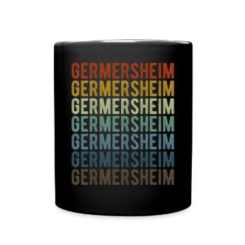 Germersheim Stadt Retro Vintage - Tasse einfarbig - Schwarz - Vorne
