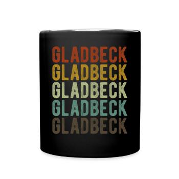 Gladbeck City Rétro Vintage - Mug uni - noir - Devant