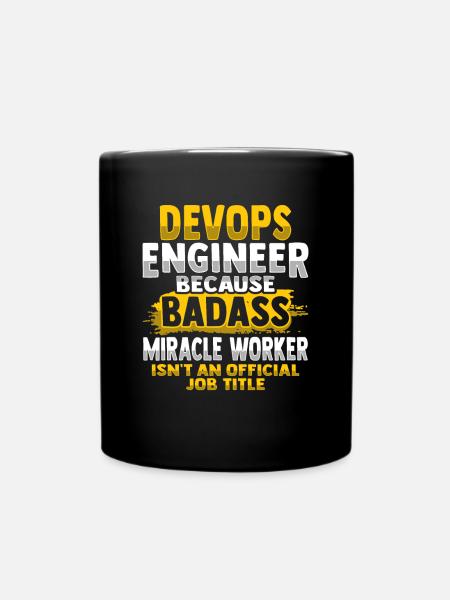 Devops Sys-Admin Entwickler - Tasse einfarbig - Schwarz