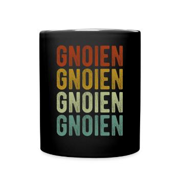 Gnoien Stadt Retro Vintage - Tasse einfarbig - Schwarz - Vorne