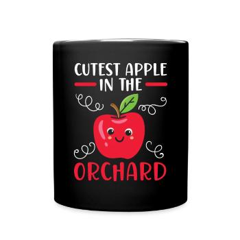 Apple Picking Squad Apple Fruit Lover Apple - Full Colour Mug - black - Front