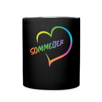 Sommelier Wine Drinking Tasting - Tasse einfarbig - Schwarz - Vorne