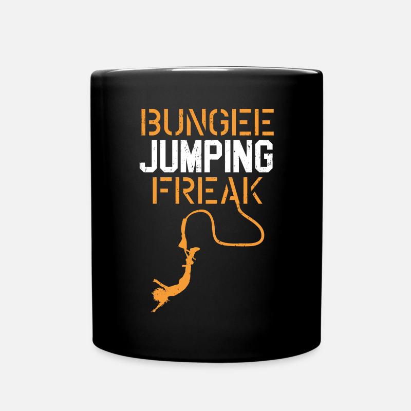 Bungee Jumping Freak Adrenalin Bungee Jumper - Tasse einfarbig - Schwarz