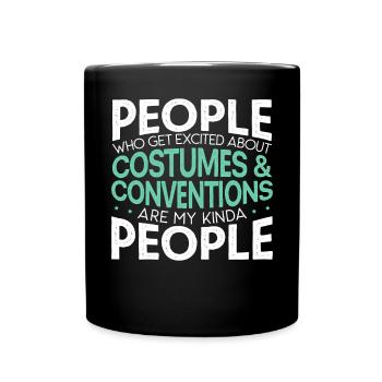 Cosplay Cosplay Stolzes Cosplayer Kostümspiel - Tasse einfarbig - Schwarz - Vorne