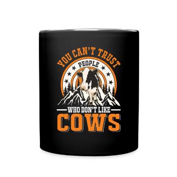 Cow Gift Farmer Cattle Breeder Vaches - Mug uni - noir - Devant