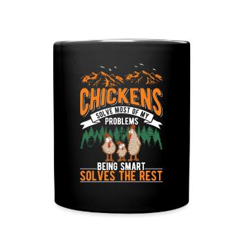 Poulet Élevage de poulet Éleveur de poulet - Mug uni - noir - Devant