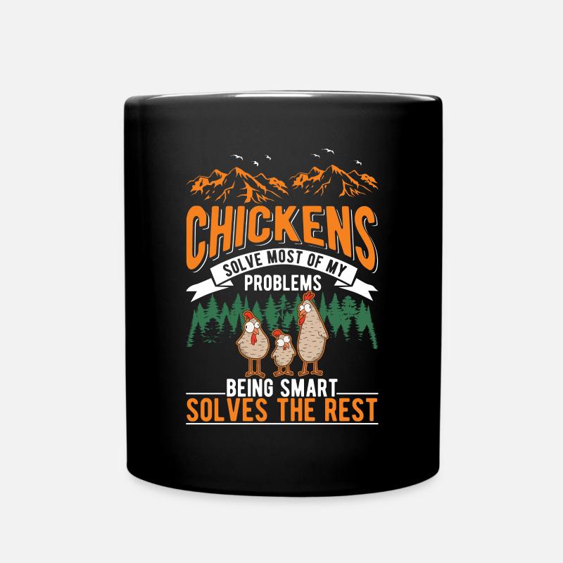 Poulet Élevage de poulet Éleveur de poulet - Mug uni - noir