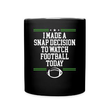 I made a quick decision - Full Colour Mug - black - Front