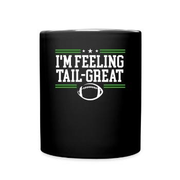 Ich Fühle Mich Großartig - Tasse einfarbig - Schwarz - Vorne