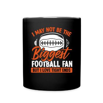 I'm not the biggest football fan - Full Colour Mug - black - Front
