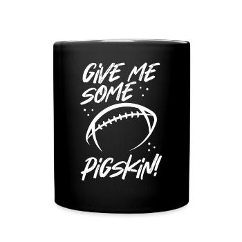 Give me some pig leather - Full Colour Mug - black - Front