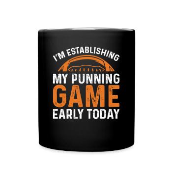 Mon drôle de jeu de football américain - Mug uni - noir - Devant
