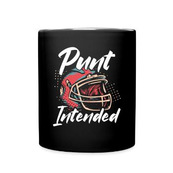 Punt Provided football helmet - Full Colour Mug - black - Front