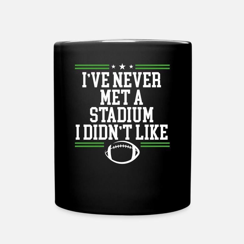 Ich Habe Noch Nie Ein Stadion gesehn - Tasse einfarbig - Schwarz